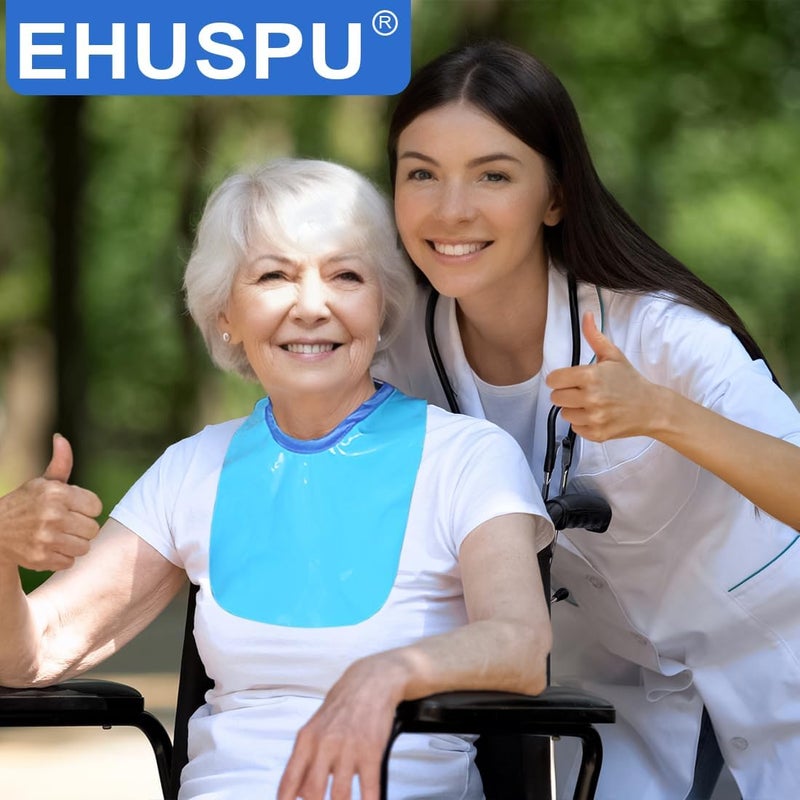 EHUSPU Tracheostomy Shower Cover Neck Stoma Protector for Tracheostomy,Waterproof Shower Shield Neck Stoma Guard (Blue-2pc) - Image 2